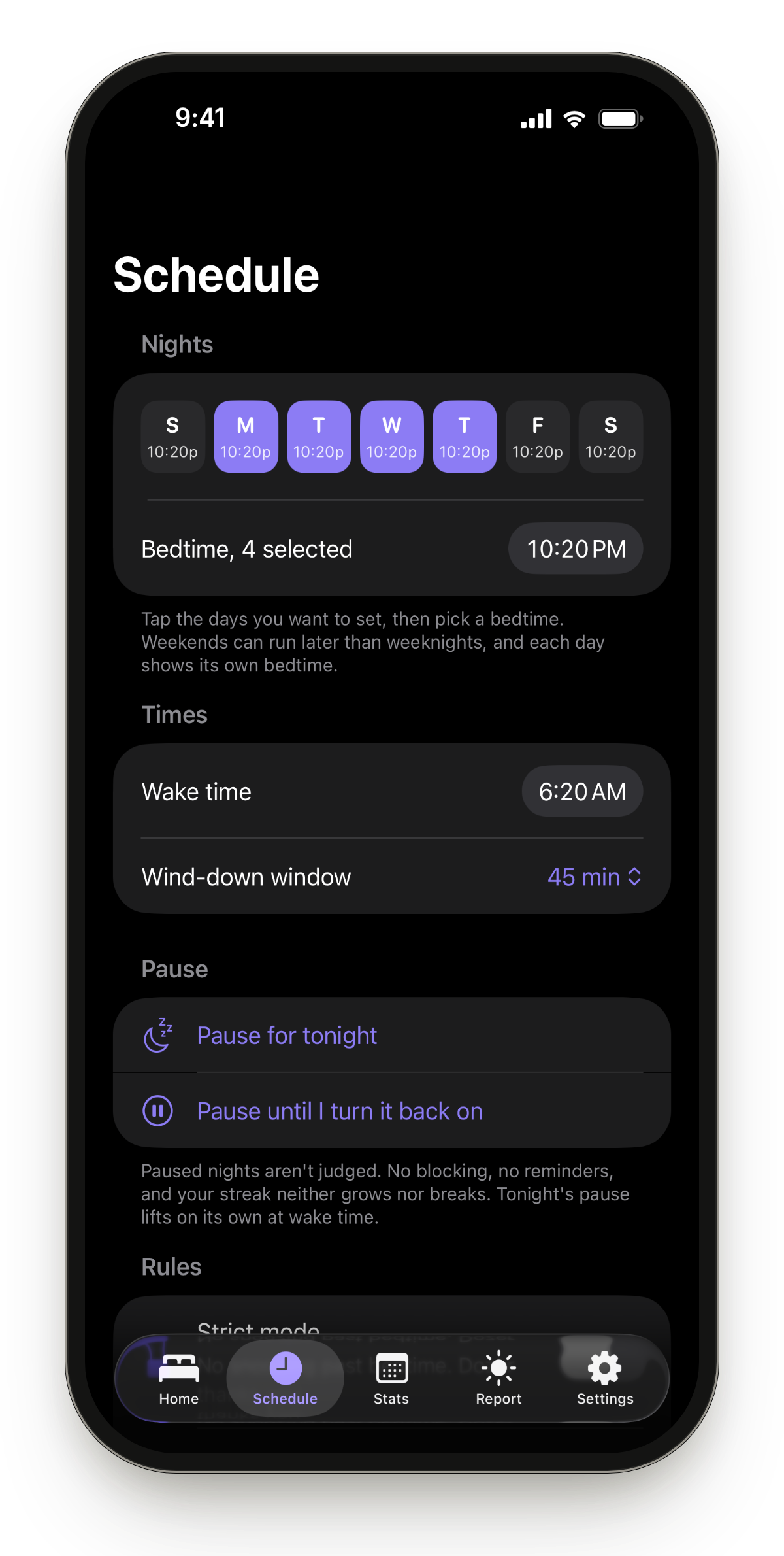 Bedrot app screenshot