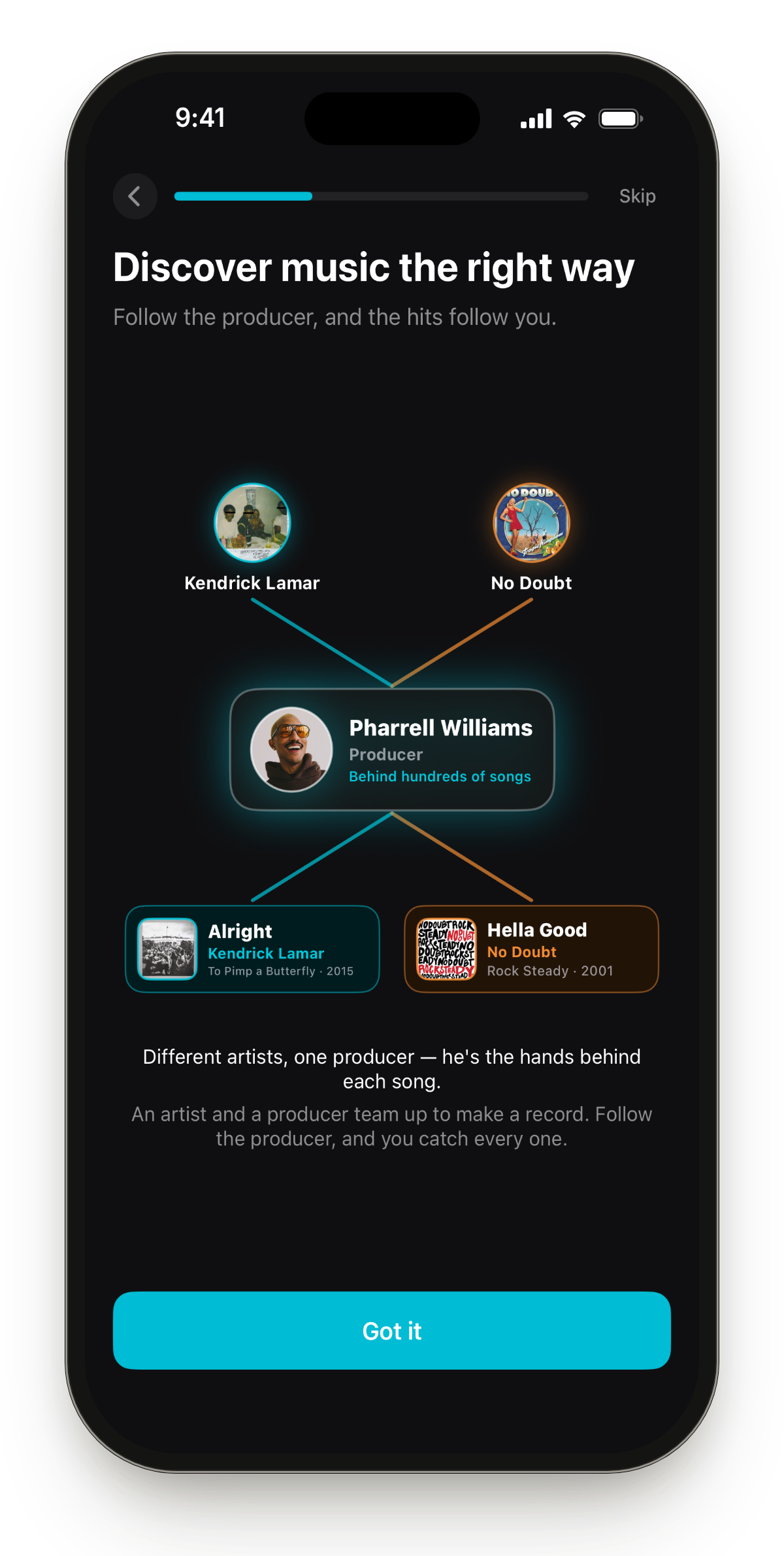 ProducerTrackr app screenshot